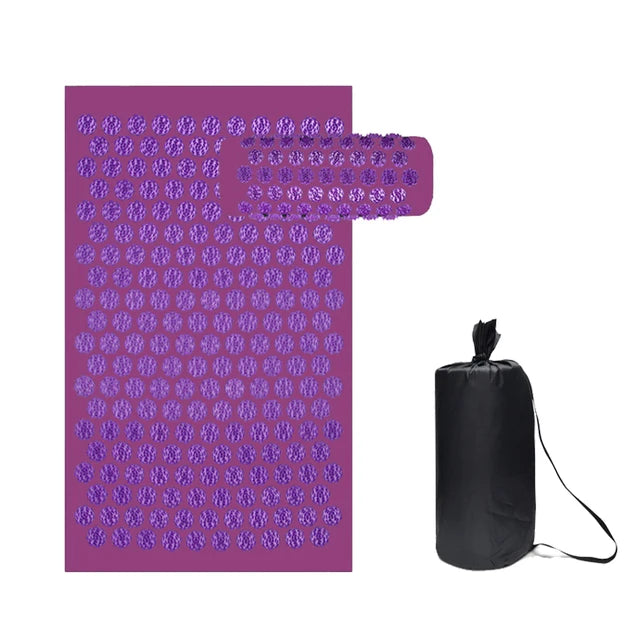 Acupressure Yoga Mat with Pillow Set