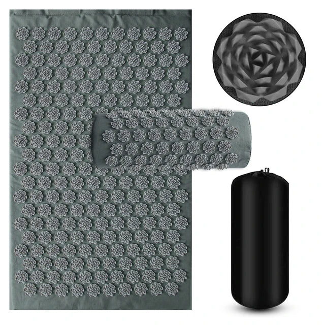Acupressure Yoga Mat with Pillow Set