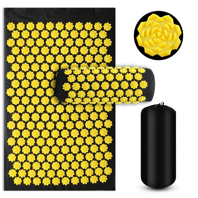 Acupressure Yoga Mat with Pillow Set