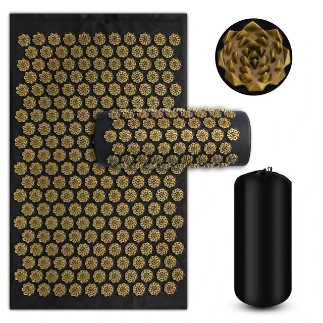 Acupressure Yoga Mat with Pillow Set