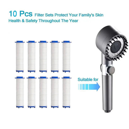 Shower Filter Replacement Cartridge Set (10 Pack)