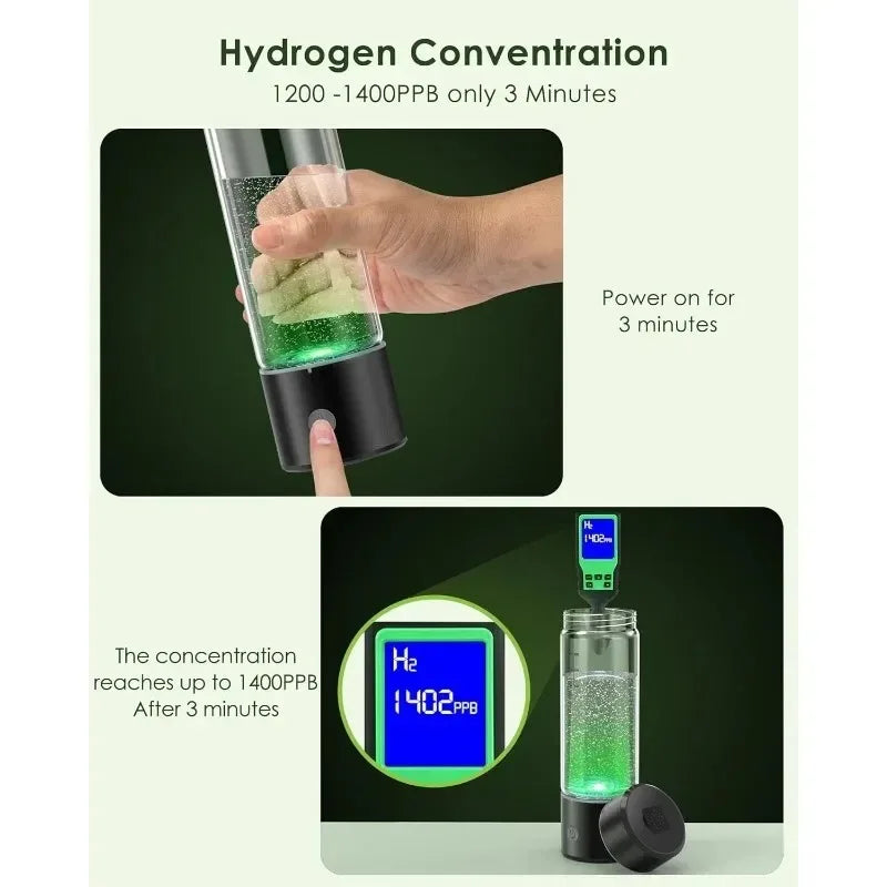 Portable Hydrogen Water Bottle