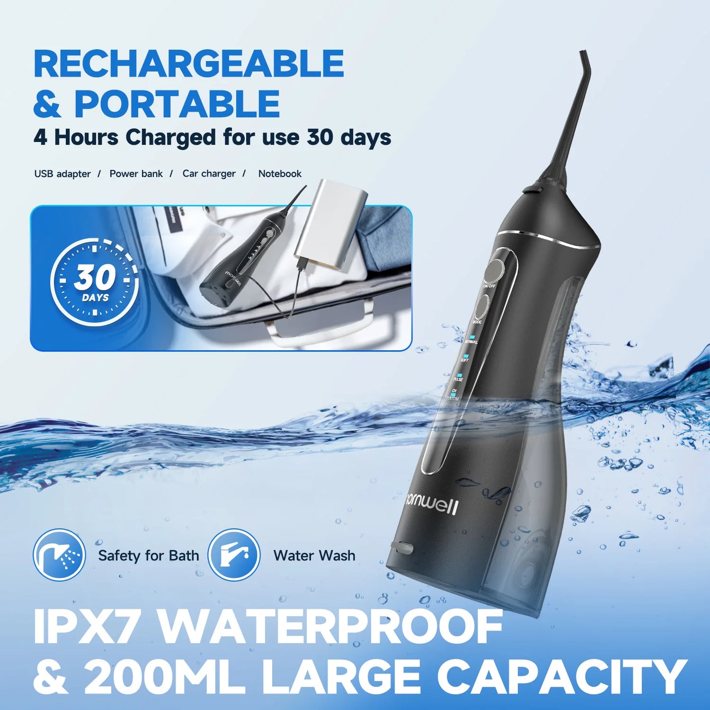 Portable Cordless Water Flosser