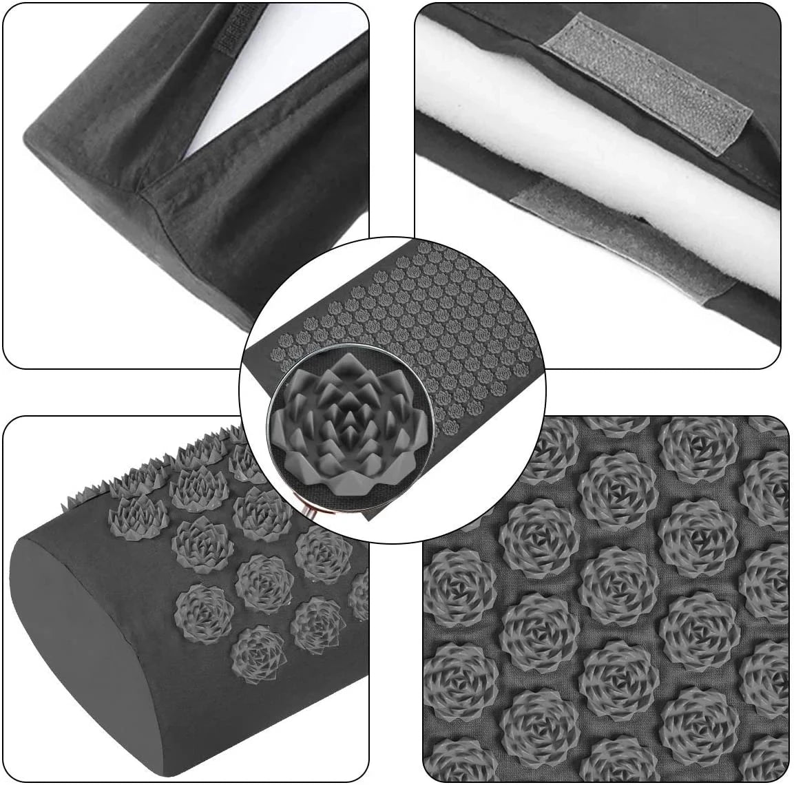 Acupressure Yoga Mat with Pillow Set