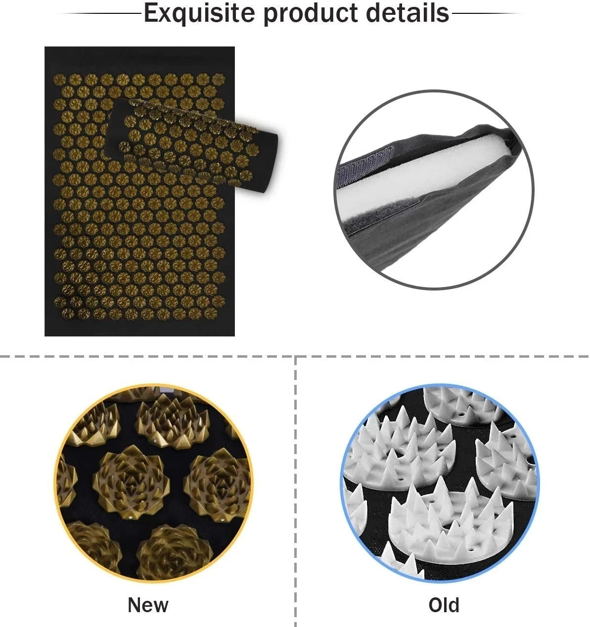 Acupressure Yoga Mat with Pillow Set
