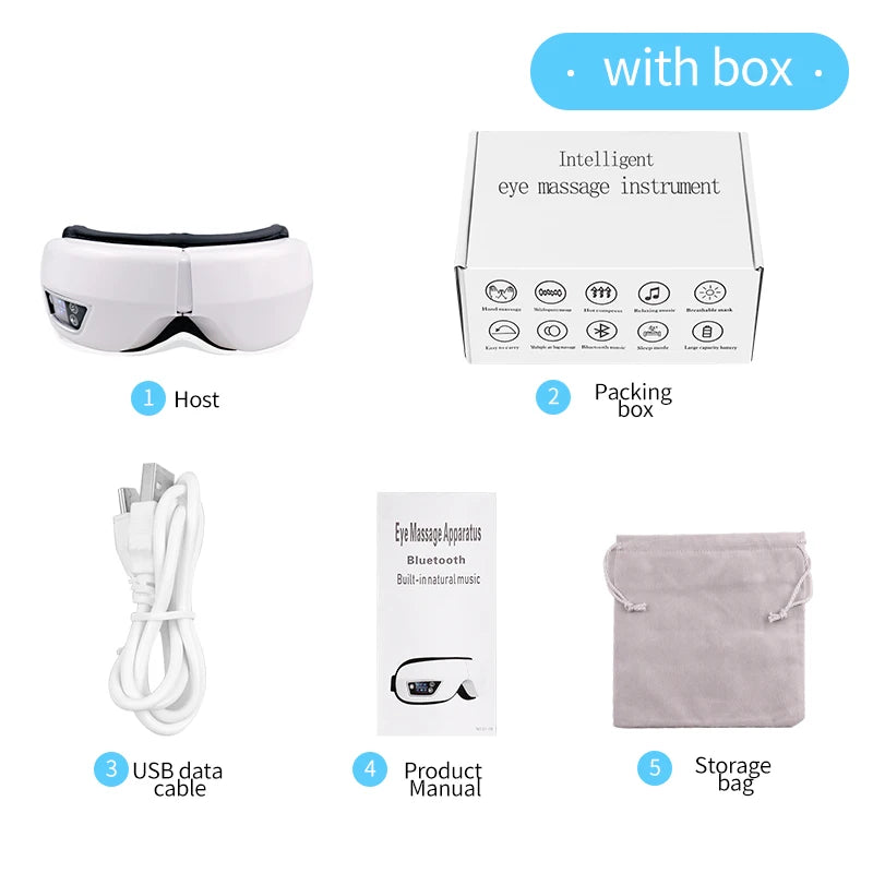 Electric Eye Massager with Heat & Vibration
