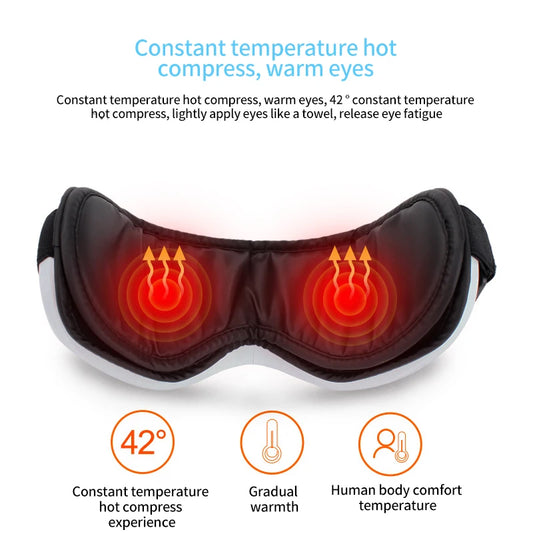 Electric Eye Massager with Heat & Vibration