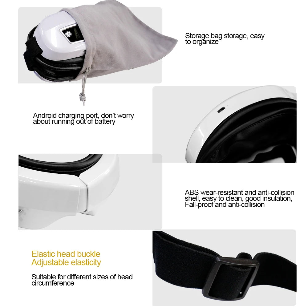 Electric Eye Massager with Heat & Vibration